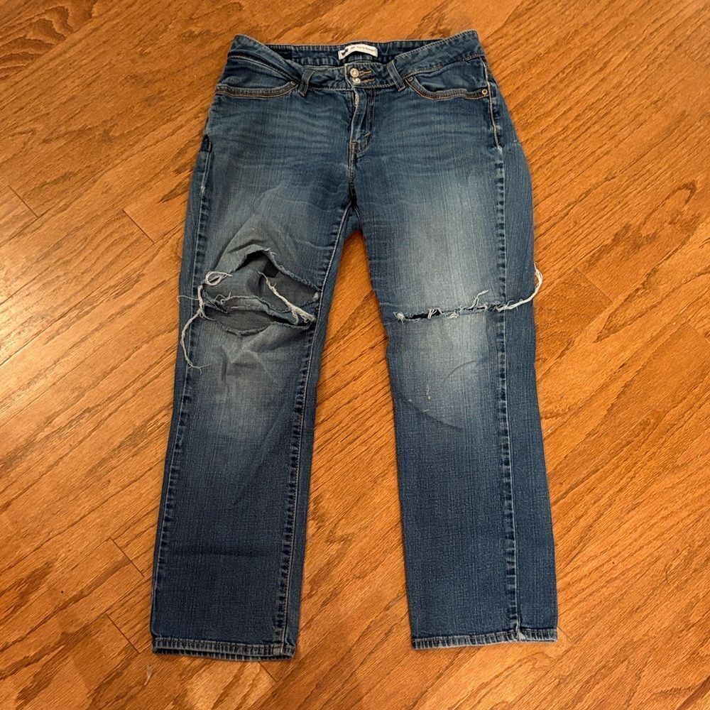 Levi’s, red tag W 31 L 30 - straight leg, curvy, distressed jeans